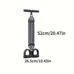 Adjustable resistance tension rope with handle and pedal, TEMU fitness accessory for strength training and versatile workouts.