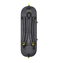 Viking Fitness backpack skateboard with vibrant Aztron® graphic design, featuring a sturdy bag and a colorful skateboard deck.