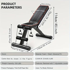 Foldable Adjustable Dumbbell Bench - GREEN LIFE CYPRUS