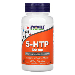 NOW Foods, 5-HTP, 100 mg, 60 Veg Capsules - GREEN LIFE CYPRUS