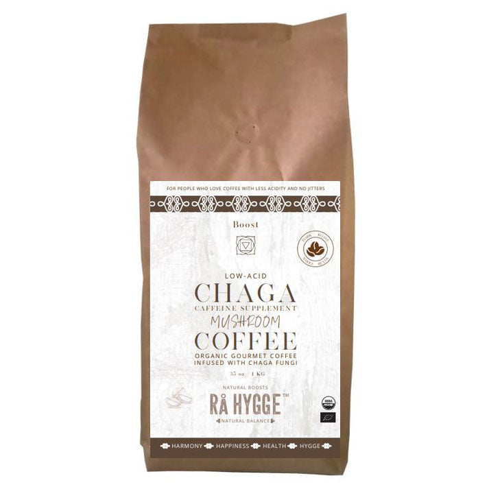 Rå Hygge, BIO Chaga Mushroom Coffee, Whole Beans, 1Kg - GREEN LIFE CYPRUS