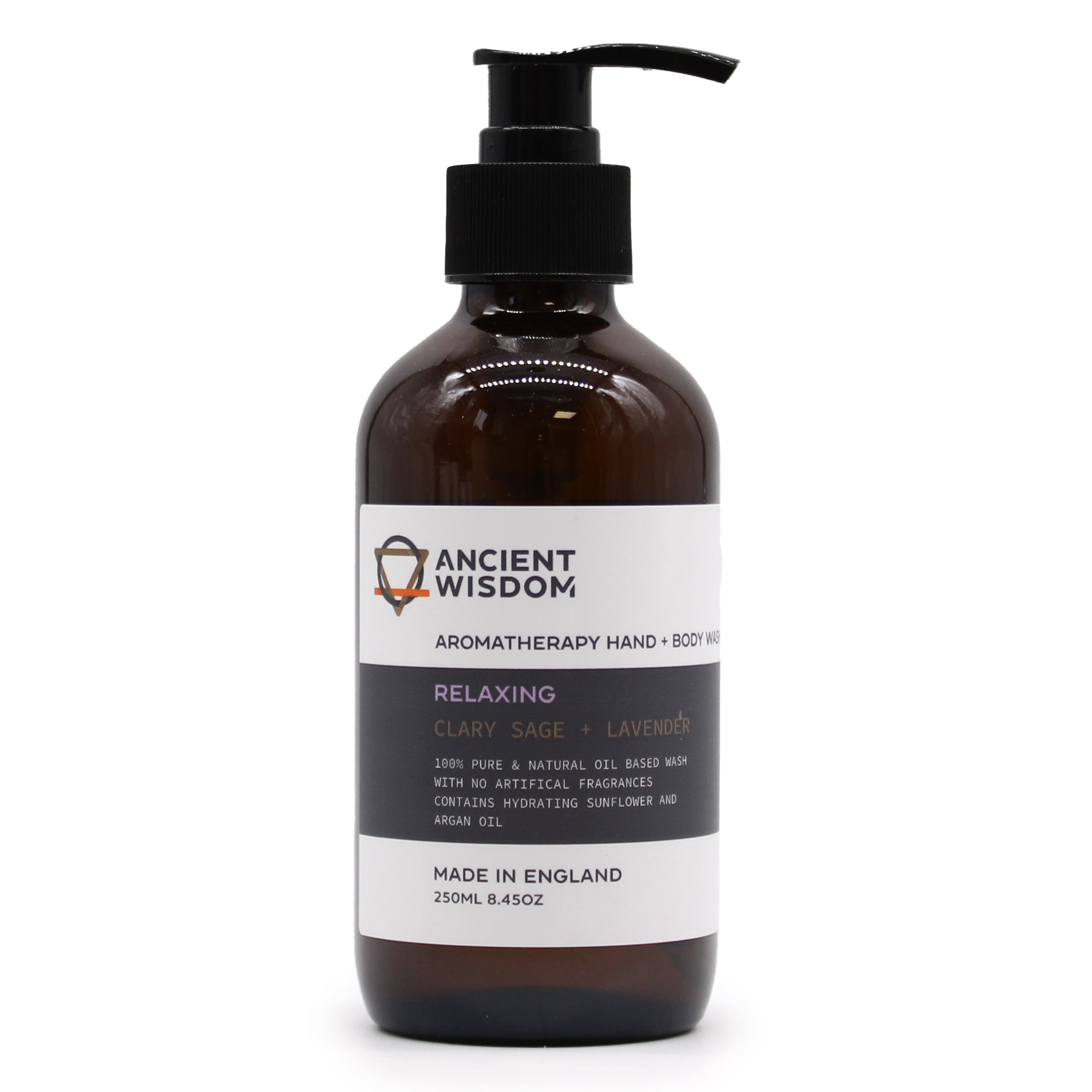 AW Gifts, Clary Sage & Lavender Hand & Body Wash 250ml - GREEN LIFE CYPRUS