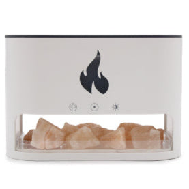 AW Gifts, Blaze Aroma Diffuser - Himalayan Salt Chamber - USB-C - Flame Effect (Salt included) - GREEN LIFE CYPRUS