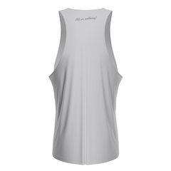 Genius Nutrition GN® gym tank top in black with sleeveless design, lightweight athletic apparel for workout and training.