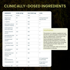 Herbalistas Mountaindrop Prime natural testosterone booster supplement in 600g container, showing the product label and packaging.