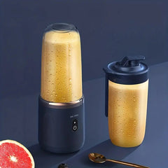 Portable USB Smoothie Blender Cup With 6 Blades - Wireless Mini Charging Fruit Squeezer And Food Mixer With Ice Crusher - GREEN LIFE CYPRUS