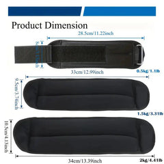Black adjustable ankle and wrist weights from TEMU, durable fitness accessory for gym, yoga, and cardio workouts.