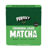 Herbalistas PerfectTed BIO ceremonial grade matcha powder in a 30g package, vibrant green matcha with a smooth, fine texture.