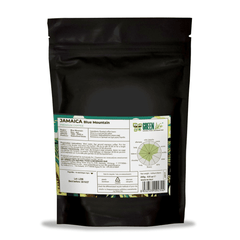 Green Life Premium Jamaica Blue Mountain Coffee package by LA TOSTERIA, 250g, with coffee beans visible.