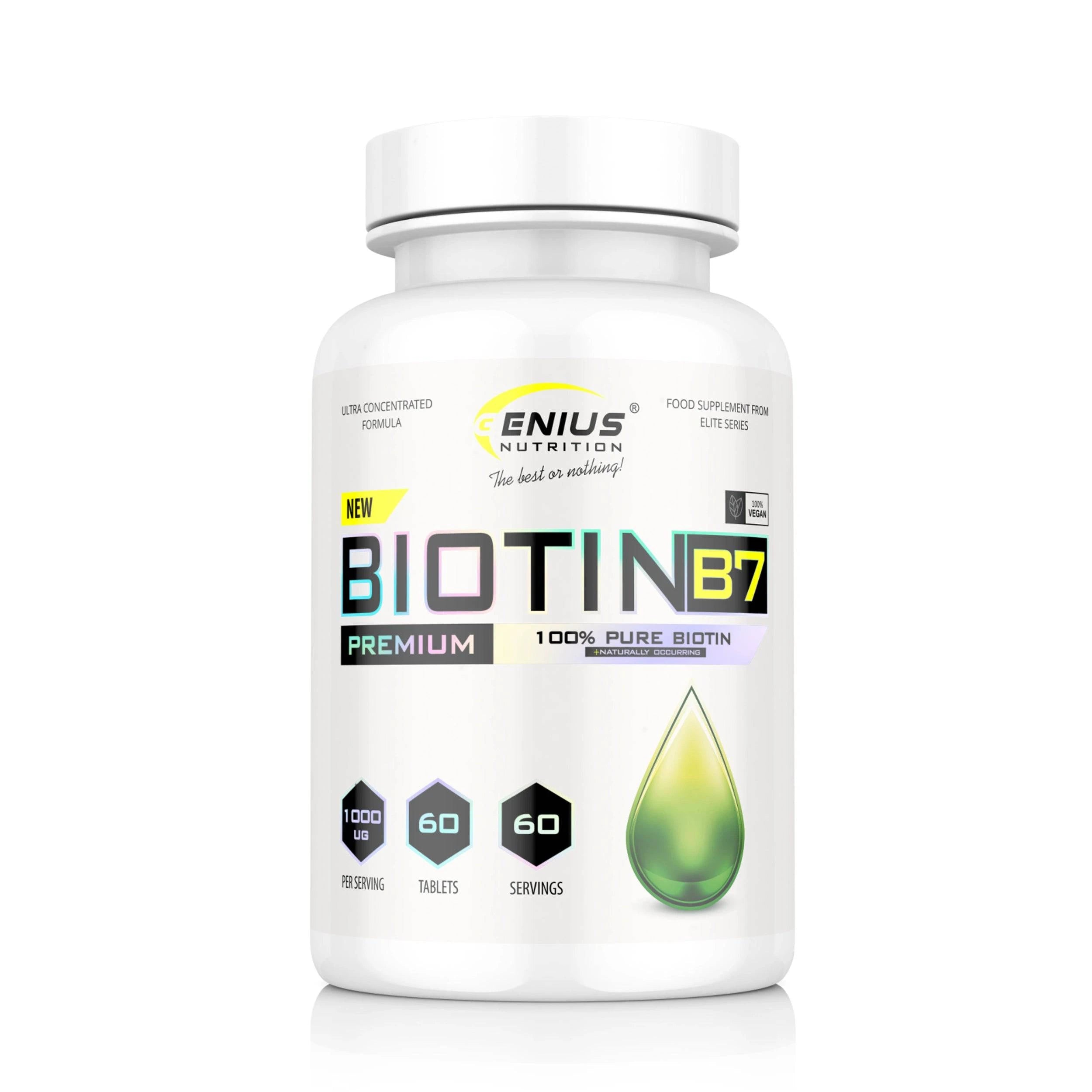 BIOTIN B7 60 Tabs/60 Serv, Genius Nutrition - GREEN LIFE CYPRUS