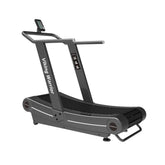 VIKING FITNESS Warrior Curved Fitness Treadmill with digital display and sturdy frame for intense cardio workouts.