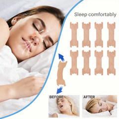 Box of 40 breathable nasal strips by TEMU, designed to open nasal passages and improve airflow during sleep or sports.