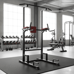 VIKING FITNESS TF-01 pull-up and dip station with sturdy frame and multiple grip options for strength training exercises.