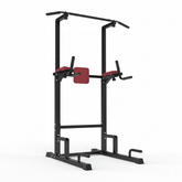 VIKING FITNESS TF-01 Pull-Up and Dip Station with sturdy metal frame and multiple grip options for home workout exercises.