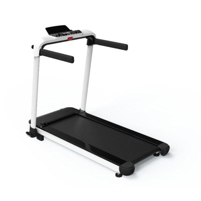VIKING FITNESS LT-01 foldable electric treadmill with digital display and safety handrails for home workouts