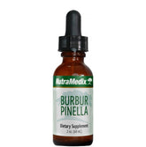 SENTOSA Nutramedix BURBUR-PINELLA detox and nerve cleanse supplement in a 60ml bottle with label details.
