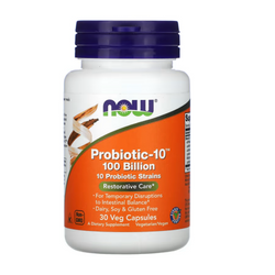 NOW Foods, Probiotic-10, 100 Billion, 30 Veg Capsules