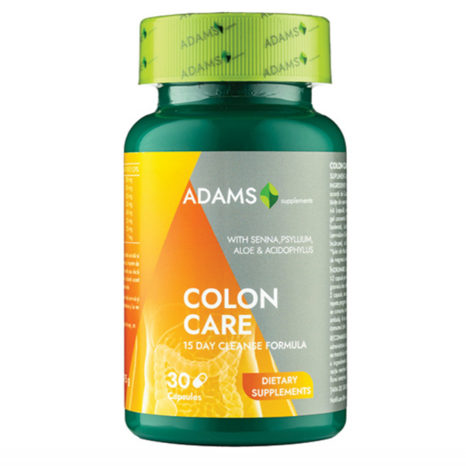 Adams Supplements, ColonCare (15 days cleanse), 30cps - GREEN LIFE CYPRUS