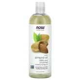 NOW Foods, Sweet Almond Oil, 100% Pure Moisturizing Oil, Unscented, 16 fl oz (473 ml) - GREEN LIFE CYPRUS