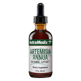 Bottle of Sentosa Nutramedix Artemisia Annua supplement in a 60ml container with a white label and green accents.