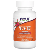 Now Foods EVE Superior Women's Multi supplement softgels in a bottle, designed for women's health and daily nutritional support.