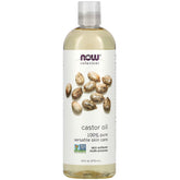NOW Foods, Solutions, Castor Oil, 16 fl oz (473 ml) - GREEN LIFE CYPRUS