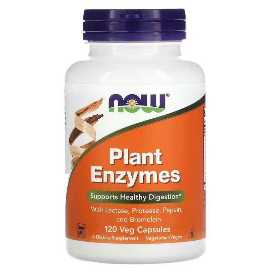 NOW Foods, Plant Enzymes, 120 Veg Capsules - GREEN LIFE CYPRUS