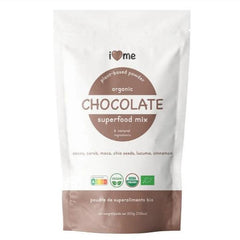 I LOVE ME Organic Chocolate Superfood Mix in a 200g package, featuring a blend of nutritious superfoods and chocolate ingredients.
