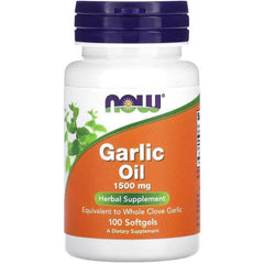 NOW Foods, Garlic Oil, 1,500 mg, 100 Softgels - GREEN LIFE CYPRUS