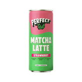 Herbalistas PerfecTed Strawberry Oat Matcha Latte in 250ml bottle, featuring vibrant strawberry and green matcha flavors.