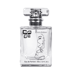 Green Life Cyprus Eros Edition perfume bottle with green accents, inspired by tobacco vanilla, shown in close-up.