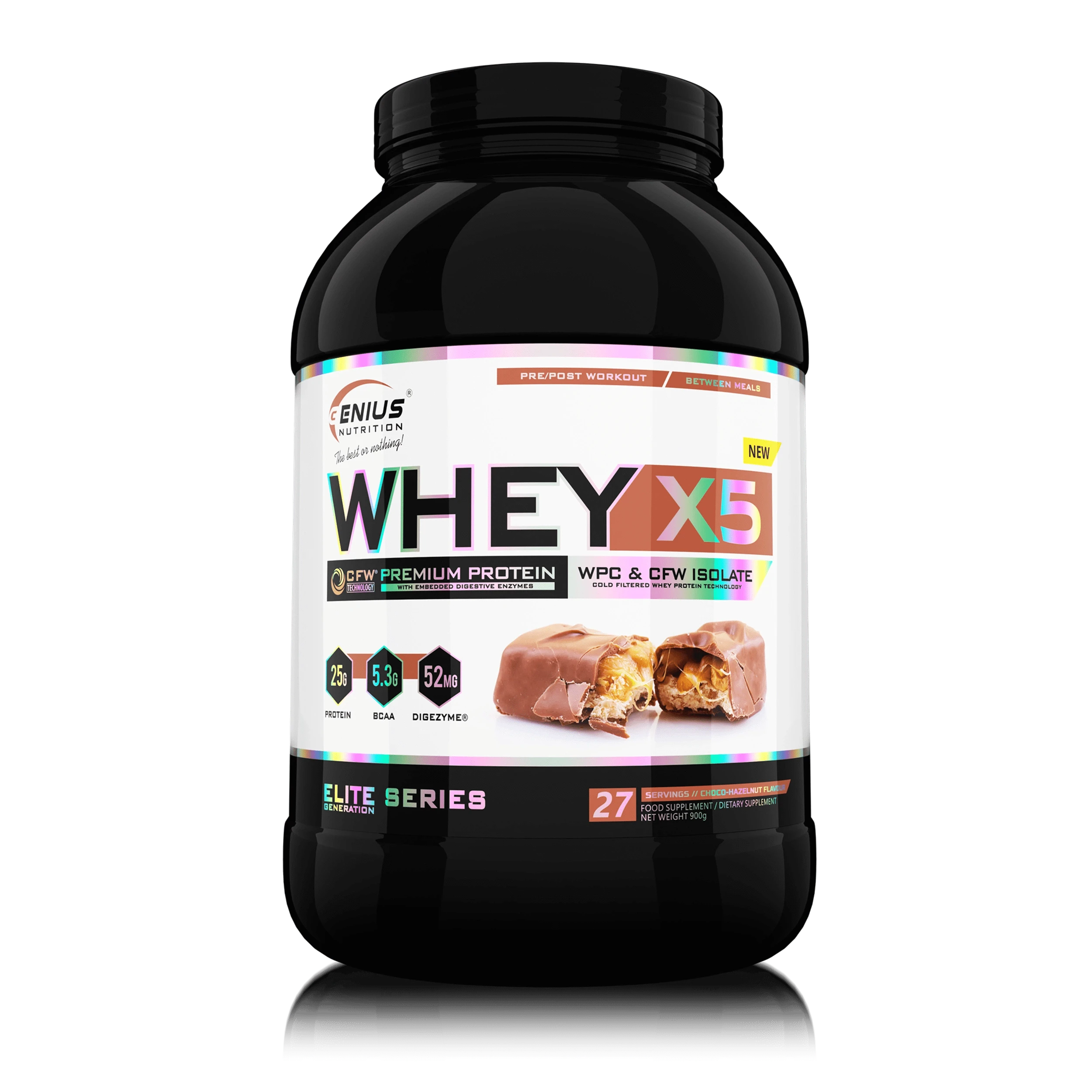 WHEY-X5® 900g/27serv, Genius Nutrition - GREEN LIFE CYPRUS