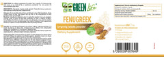 Green Life, Organic Fenugreek, 750mg, 90Capsules, 90Servings