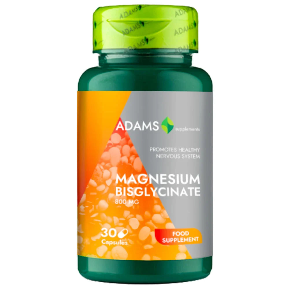 Adams Supplements, Magnesium Bisglycinate, 800mg - GREEN LIFE CYPRUS