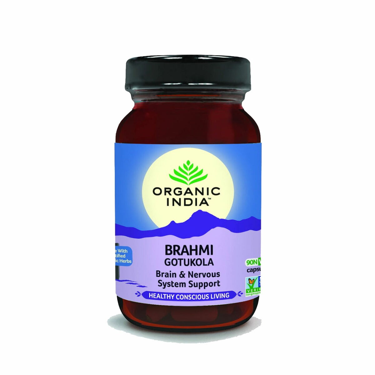 Organic India, BIO Brahmi / GotuKola 90 Capsules - GREEN LIFE CYPRUS