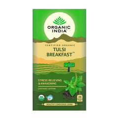 Organic India, BIO Tulsi Breakfast Tea, 25 Infusion Bags - GREEN LIFE CYPRUS
