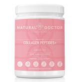 VITAREA Natural Doctor Collagen Peptides+ supplement in a 300g container, showcasing the product packaging and label.