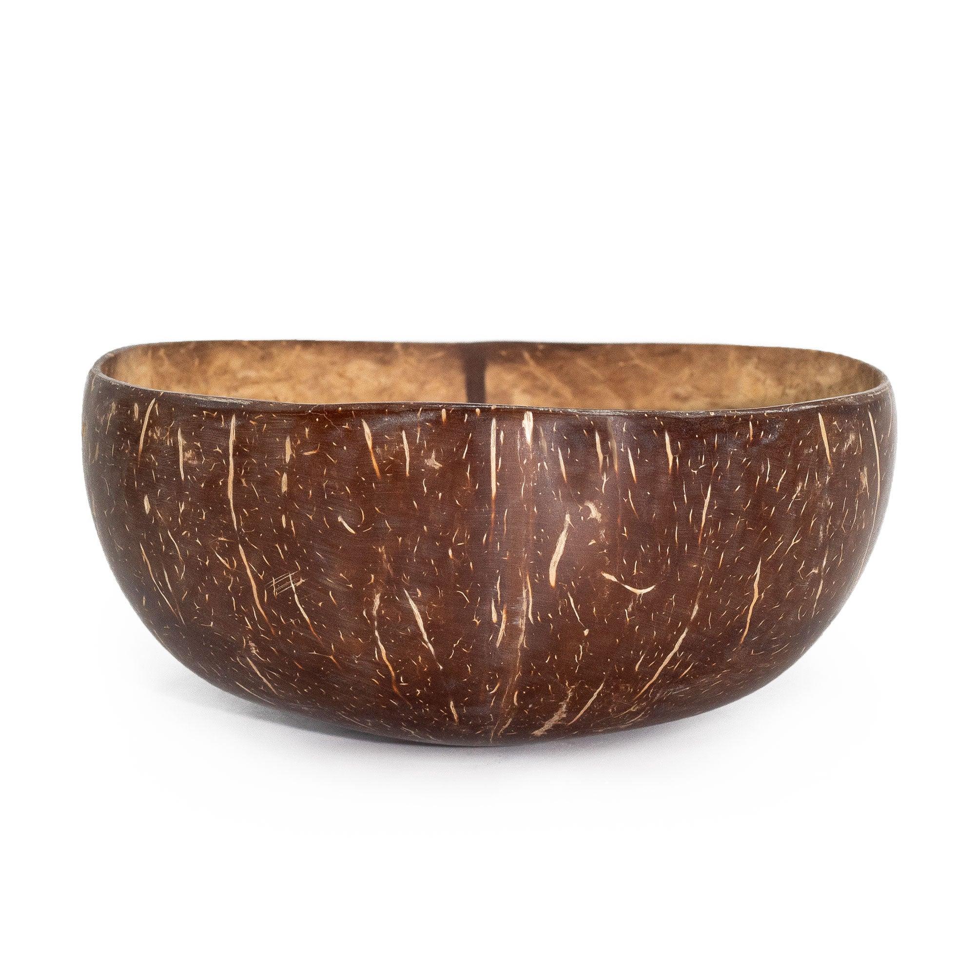 AW Gifts, 5x Med Natural Coconut Bowl - Polished - Craft Use - 6x13cm - GREEN LIFE CYPRUS