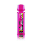 Genius Nutrition Carnitine Shot supplement bottle with raspberry citrus flavor, 80ml size, featuring white background.