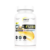 Genius Nutrition CLAFUSE 90 softgels supplement bottle with softgel capsules for health and wellness.
