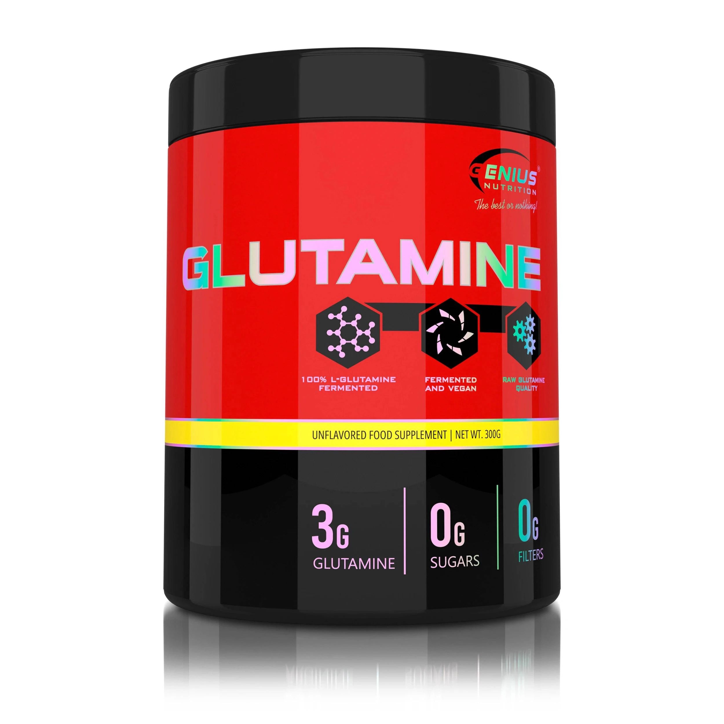 GLUTAMINE 300G/100SERV, Genius Nutrition - GREEN LIFE CYPRUS
