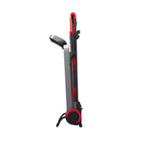 VIKING FITNESS RunSmart electric treadmill folded for storage, with a compact design and control panel visible.