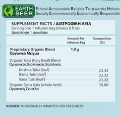 Organic India, BIO Tulsi Gotu Kola Tea, Caffeine-Free, 25 Infusion Bags - GREEN LIFE CYPRUS