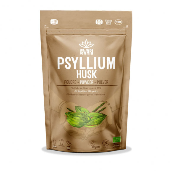 Iswari, BIO Psyllium Husk, Gluten Free, 125g - GREEN LIFE CYPRUS