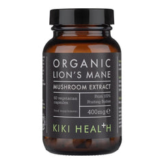 Kiki Health, Organic Lion's Mane Mushroom Extract, 60 Vegicaps - GREEN LIFE CYPRUS
