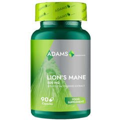 Adams Supplements, Lion`s Mane, 500mg, 90cps - GREEN LIFE CYPRUS