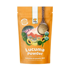 Organic Lucuma Powder by ILOVE ME, a 200g superfood plant-based sweetener in a resealable bag with a natural, earthy appearance.