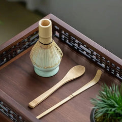 4pcs, Set Matcha Set Bamboo Whisk Tea Spoon - GREEN LIFE CYPRUS