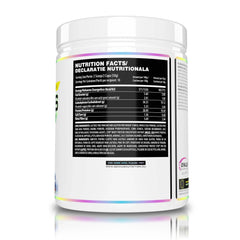 Genius Nutrition Protein Pancakes 500g box with nutrition facts label, energy supplement for breakfast or post-workout.