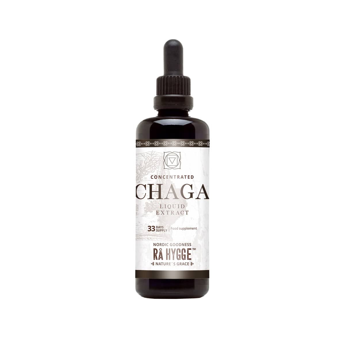 Rå Hygge, BIO Chaga Liquid Dual Extract, Alcohol Free, 100ml - GREEN LIFE CYPRUS
